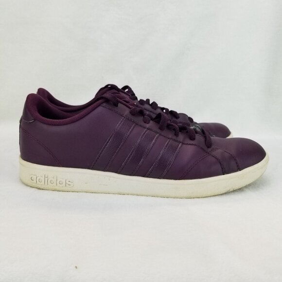 ✅Adidas Neo Baseline W Sneakers Merlot/Grey Women's 9 Athletic Shoes 3 Stripe - Picture 8 of 11